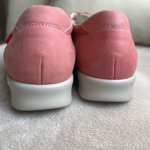 SAS Roamer Coral Pink Nubuck Leather Comfort Walking Loafers Women 7.5 Casual - Picture 12 of 16